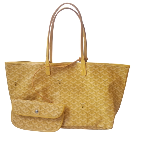 Goyard Handbags - Goyard Yellow Tote with Pouch Louis Saint